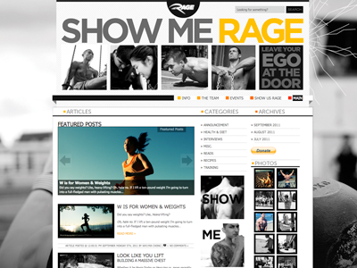 Showmerage blog css ezine html layout vancouver website