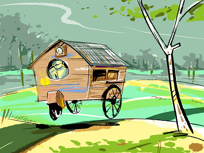 Carri cart illustration moving