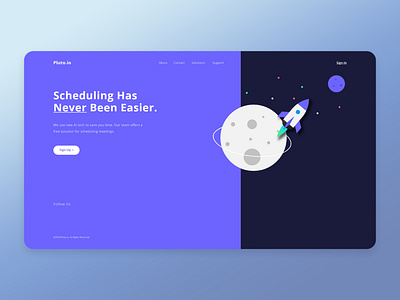 Space Landing Page