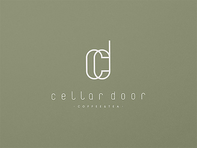 Cafe Cellar Door cafe coffee logo