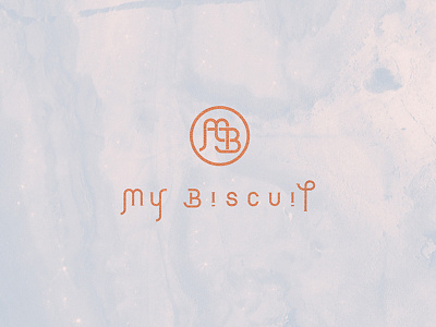 My Biscuit cafe dessert logo typography
