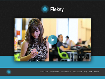 Fleksy.com Website Design app iphone one page scroll parallax website design