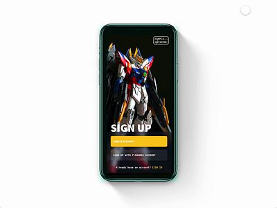 Sign Up Form for #CreateWithAdobeXD adobexd gundam video