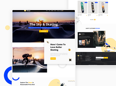 Landing Page Template landing page template ui ux web design website