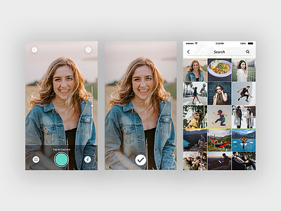 Capture Picture camera mobile app uiux