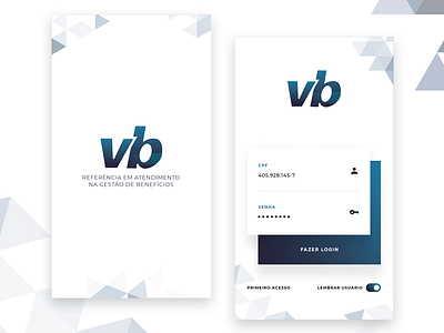 VB App app clean design flat illustration layout ui ux