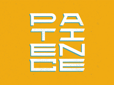 Patience Lettering bible bible verse expanded font fruit of the spirit handlettering lettering letters orange patience scripture texture vector words