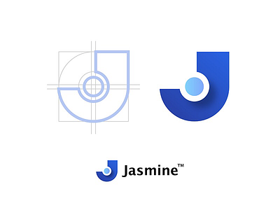 Jasmine Logo core design insurance jasmine logo system