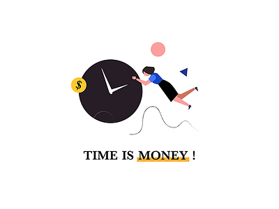 Time is money illustration money time