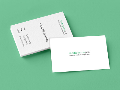 MediClaims Pro Business Card austin business business card card design graphic design logo logo design mockup small business stationary typography
