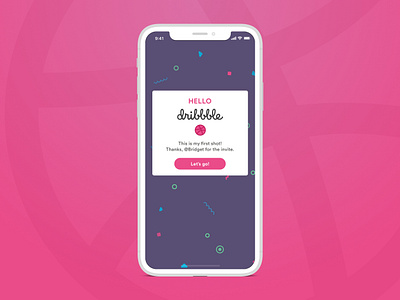 Hello Dribbble app design dribbble firstshot flat productdesign ui ux web