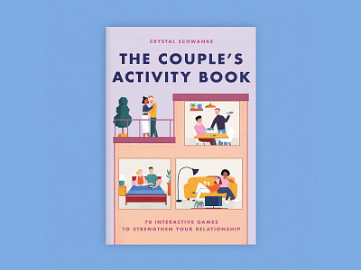 The Couple's Activity Book book cover design illustration photoshop procreate