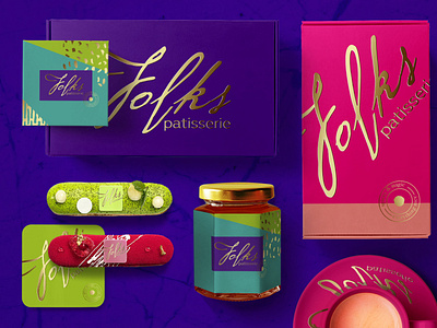 Identity and packaging design for Folks patisserie