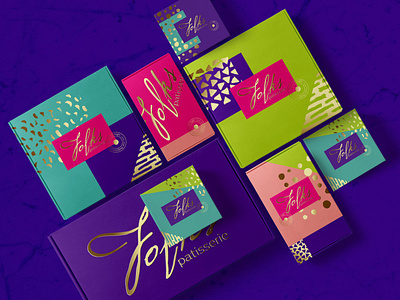 Identity and packaging design for Folks patisserie