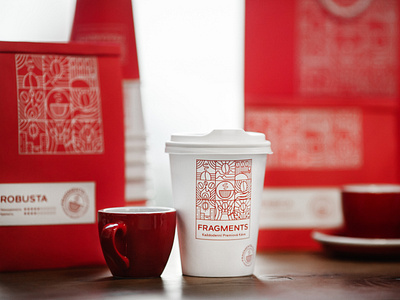 Identity and packaging design for Fragments coffee