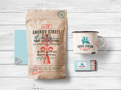 Olena Fedorova Coffee Station branding coffee coffeelogo design identity logo olenafedorova