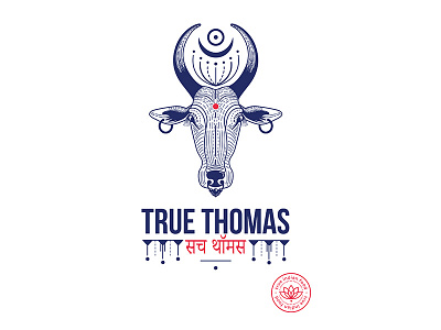 Olena Fedorova True Thomas Logo branding identity indian logo logotype restaurant restaurantidentity restaurantlogo