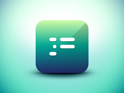 Parss App Icon app design icon ios ipad iphone minimal parss reader rss ui