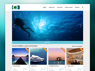 Faunu Travels Website clean flat layout maldives minimal tourism travel ui ux web website