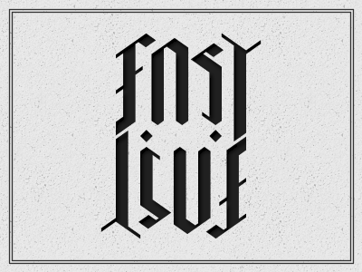 Fasylive Logo ambigram fasylive logo maldives minimal type