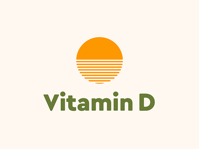 Vitamin D geometric orange orange logo quickie rebound simple sun vitamin c vitamin d