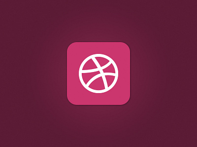 What if.. 7 app basketball dribbble faust gradient icon ios logo minimalistic pink ronnie simple