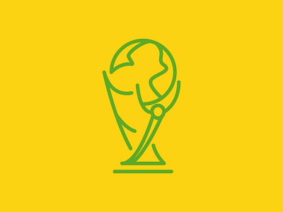 The World Cup brazil football icons illustration worldcup