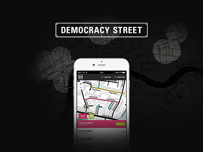 Democracy Street app democracy design digital ui