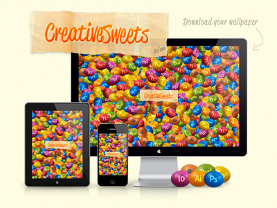 Creative Sweets Interface adobe creative suite creative sweets illustrator interface design photoshop website