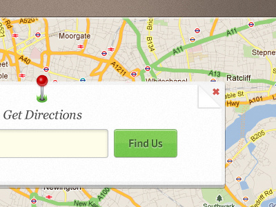 Get Directions get directions interface ui website