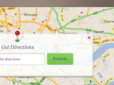 Get Directions v2 button icon input interface map ui website