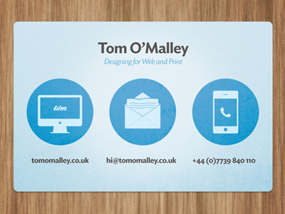 to'm Business Cards business cards icons print typography web