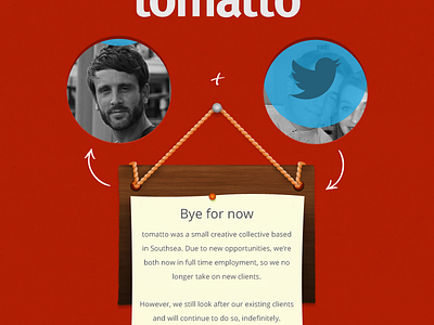 tomatto closing page