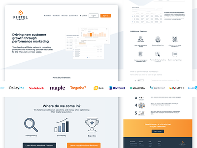 Fintel Connect • Digital Marketing Platform digital marketing uidesign website website design