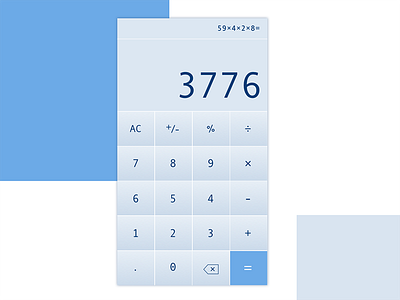 Daily UI 004 app calculator dailyui mobile ui