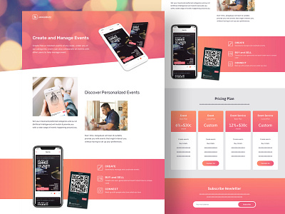 Landing Page design landing page landing page design promotion ui user inteface web webdesign