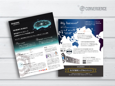 Convergence Two-sided Flyer brochure company brochure flyer graphic deign