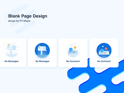 Blank page design