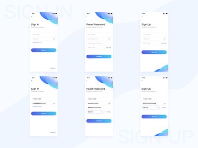 Sign design app flat interaction ios sign design sign in sign up ui ux