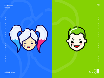 suicide squad blue cartoon character clown exaggeration green icon illustration