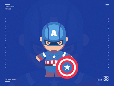 Captain America blue captain america cartoon design film illustration simplicity superman