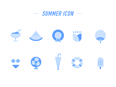 Summer icon icon illustration ui