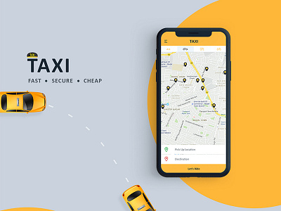 Taxi Application | Ui/Ux android design app app design application taxi taxi app taxi app design taxi design uiux web design
