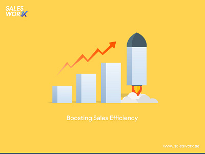 Boost Sales - Illustration boost boostsales creative dashboard graph graphic illustration ingraphics reports rocket sales salesreports salesworx ui uiux