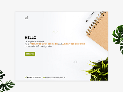 Minimalistic Portfolio landing Page jobs landing page minimalistic mobile portfolio ui ux web