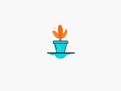 Flower Vase blue dribble flaticon flower flowervase hibiscus icon ios landingpage minimalist mobile ui ux wallpaper web