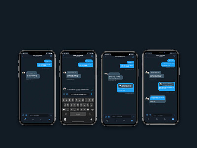 Twitter "swipe to reply" Feature. app design flaticon ios landingpage message app minimalistic mobile swipe twitter ui ux