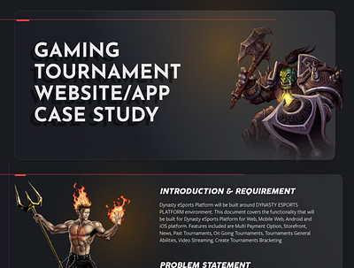 Gaming Tournaments website/app Case study 3d animation branding graphic design logo motion graphics ui