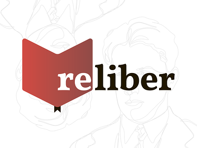 reliber - instagram literature project logo design illustration logo