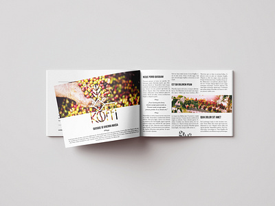 Koffí - Magazine layout branding identity indesign layout design
